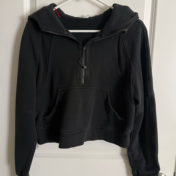 Lululemon Black 3/4 Crop Zip Hoodie, Size XS/S - Picture 5 of 15